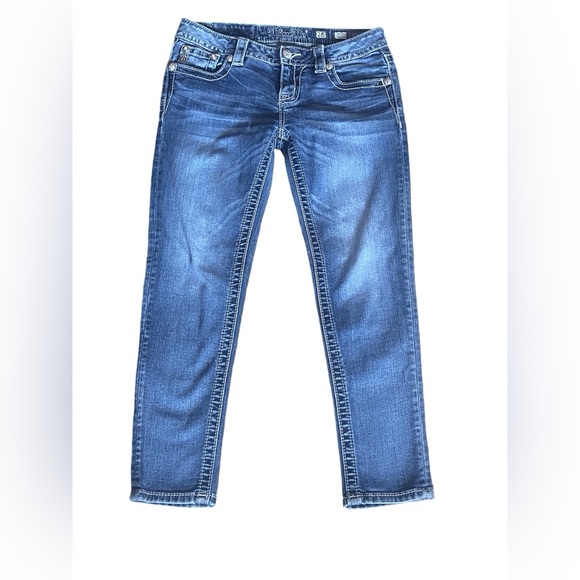 MISS ME Signature Ankle Skinny Embellished Mid-Rise Jeans Sz 28 Inseam 25 JP8493 - Picture 2 of 5